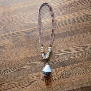 Twine and Twig horse hair tassel necklace